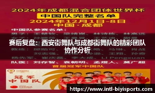 赛后复盘：西安街舞队与成都街舞队的精彩团队协作分析